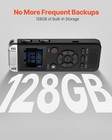 Vevor Digital Voice Recorder 128gb Voice Activated Audio Recorder With Playback