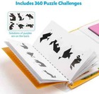 Magnetic Travel Tangram Book Stem Game Puzzle Shape Kids 3  Iq Educational Toy