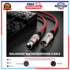 2ft Xlr Male To Female Patch Cable 10 Pack 3-pin Balanced Audio Snake Wire