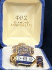 Zeta Phi Beta Sorority -  Pair Of Lapel Pins-sorority Diamond Anniversary Box