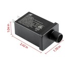 12v 2a Class 2 Power Supply With 5 9ft Extension Cord For Halloween Christmas