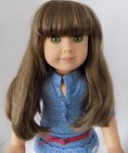 Pleasant Company Jly Tm Gt  10 American Girl Doll Brown Hair Green Eyes Euc
