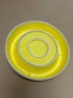 Vintage Michelin Bibendum Bib Ash Tray Ii Yellow Blue Ashtray With Figure Rare