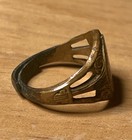 Vintage 1939 Golden Gate International Exposition Ring Blue Enamel Souvenir
