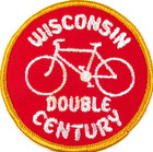 Wisconsin Double Century Bicycling Patch Vintage Cycling Sew On