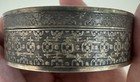 Estate Antique Ornate Sterling Guilloche Teal Enamel Pill Snuff Box 