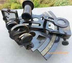 Antique Collectible Nautical Brass Working German Marine Sextant W  Wooden Box
