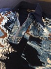 Vintage 70s Blue Bargain House Creation Shirt Size M