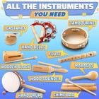 Percussion Instruments For Adults     13-piece Music Instruments Kit With Durab   