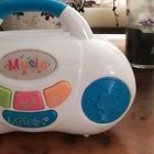 1992 Child   s Carry Along    w 1-2-3    A b c  Musical Boom Box Nursery Rhymes Songs