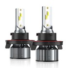 For 2004-2014 Ford F150 6000k Led Headlight Hi lo   Fog Light 4 Bulbs Kit White