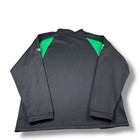 Reebok Cfl Saskatchewan Roughriders Black green Pullover Sweatshirt Mens Xl Euc