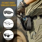 Tactical Molle Sunglasses Case Anti-shock Hard Glasses Box 1000d Nylon With Clip