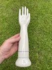 Vintage Industrial Nos Porcelain Hand Glove Mold Form Jewelry Display Trade  