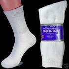 3 6 Or 12 Pairs Diabetic Ankle crew Circulatory Socks Health Mens Womens Cotton 