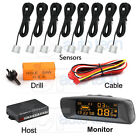 8 Parking Sensors Lcd Car Auto Backup Reverse Rear Radar System Alert Alarm Kit