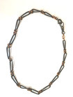 Vintage Rare Beautiful Antique Silver Gilded   Nielo Chain For Pocket Watch
