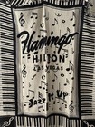 Vtg The Rug Barn Woven Piano Throw Jazz It Up  Flamingo Hilton Las Vegas 46   x60   