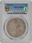 1893-cc Morgan Silver Dollar pcgs Certified Xf45 Cmq key Date With Sharp Detail 