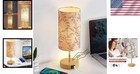 Table Lamp Wood Base  3-way Dimmable Touch Control  2 Usb Ports  Shade Included