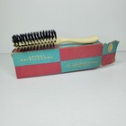 The Fuller Brush Company 521 Half Round Cream Hairbrush Natural Bristles Vtg Box