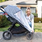 2 Pack Mosquito Net For Stroller     Baby Bug Netting For Strollers  Bassinets  Cr
