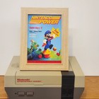 Nintendo Power Magazine Volume One Cover Framed Print Retro Game Room Wall Art