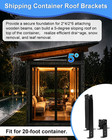 Shipping Container Roof Brackets For 20ft Shipping Containers
