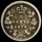 Canada    1872-h    5 Cents    G Details Scratched    Km 2