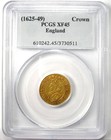 1625-1649 Britain England Gold Charles I Crown Coin - Certified Pcgs Xf45  ef45 