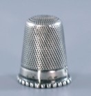Antique Sterling Silver Thimble Samuel Foskett Chester 1888