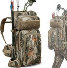 Large Saddle Hunting Pack For Compound Bow  With Bow Holder   Camo Design