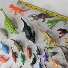 35pc Chinasaur Lot     Plastic Rubber Toy Dinosaurs Vintage Retro Assorted Sizes 
