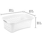 Sterilite Hiphold Laundry Basket  1 5 Bushel Plastic Hamper  White  12 Pack