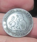 1870  spain-puerto Rico  Two Centimos  2 Centimos  -colonies-