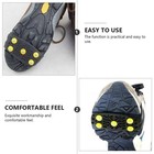 2 Pairs Slip-on Shoe Grippers Snow Climbing Anti-slip Spiked Shoes Cover
