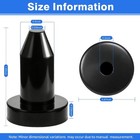 4pcs 1 2 Inch Kayak Drain Plug  Push-in Premium Rubber Scupper Plugs For Pelican