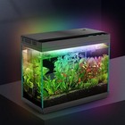 2 4 Smart Aquarium Fish Tank With Silent Water Pump Quick Start Kit  Black