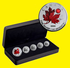 2020 Canada Pure Silver 5-coin Maple Leaf Fractional Set Rp70 First Release Ogp