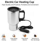 Portable 12v Car Electric Kettle Boiler Stainless Steel Heating Travel Cup X0d6