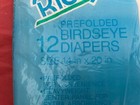 New Vintage 12 Riegel Birdseye 1 Dozen Lot Prefolded Cotton Diapers Burp Cloth