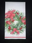Christmas Decoupage 6 Paper Dinner Napkins-winter wreath flowers toile  1 Ea