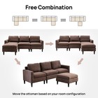 3 Seat Modern Sectional Sofa Couch Sofa Set  For Living Room W  L-shaped Chaise