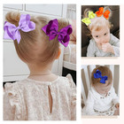 40pcs 3inch Hair Bows For Girls hand-made Grosgrain Ribbon Hair Bow Alligator