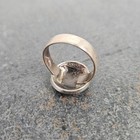 Vintage Domed Buffalo Nickel Coin Sterling Silver Ring Indian Chief Size 12