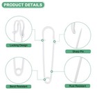 60-pack Large Safety Pins  2  Blanket Pins For Fashion clothes  multicolor 