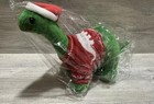 Nos 2021 Sinclair Gas Dinosaur Plush Toy W  Ugly Christmas Sweater Dino Station