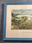 Vintage Winslow Homer Framed Matted Art Print Flower Garden And Bungalow Bermuda