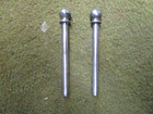 2 - Vintage Cannon Ball Top Finial Door Hinge Pins 3 3 4  By 3 1 8   X 17 64 
