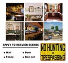 Vintage Tin Sign No Hunting Or Trespassing private Property No Trespassing Sign